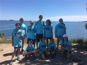 Superstars Counselors and Participants on a trip to a sea shore park. 